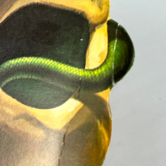 Vintage Halloween Skull Die Cut Decoration Bat Snake Frog 16"x13" Double Sided - Picture 11 of 13